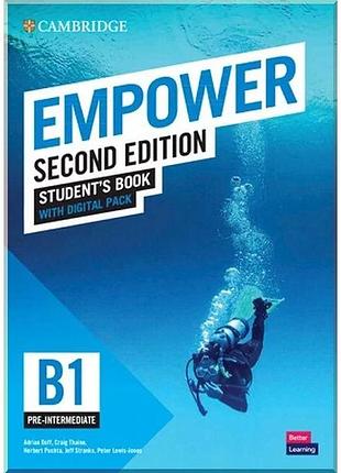 Учебник cambridge empower second edition b1 pre-intermediate student's book with digital pack