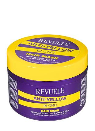 Маска для нейтралізації жовтизни волосся revuele anti yellow blond hair mask 500 мл