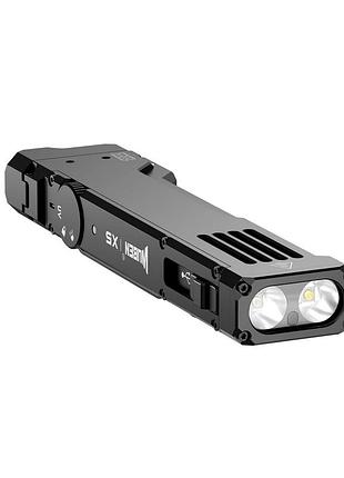 Багатофункціональний ручний ліхтар wuben x5 black з уф світлом 2вт 365 нм та зеленим лазером класу 3r