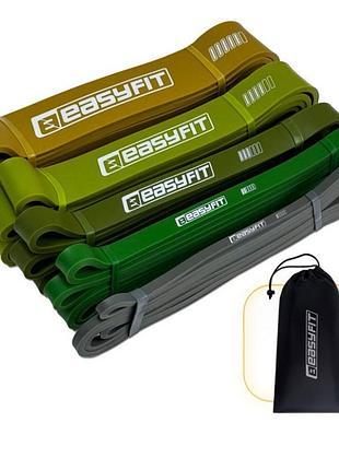 Еспандер-петля easyfit ranger ef-2654-mg, латекс, набір 5 шт., опір 1–65 кг – для фітнесу, кросфіту і підтягувань