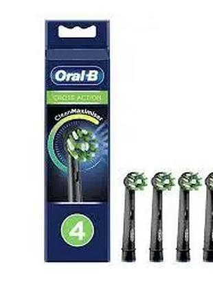 Насадка для электрической зубной щетки oral-b eb50bk cross action black 4 шт