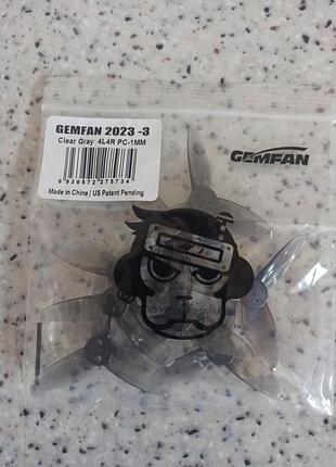 Пропеллеры трехлопастные gemfan 2023-3, серые, pc-1 (4l, 4r)