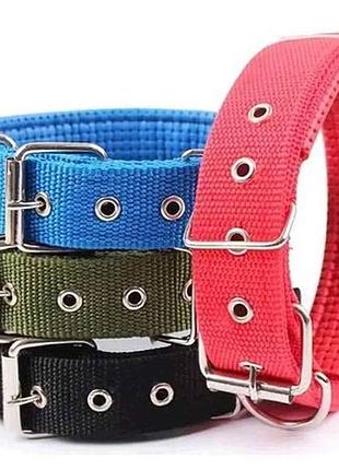 Ошейник капрон 40см 15мм двойной с подшивкой тм dog collar