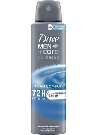 Дезодорант-антиперспірант 150мл аерозоль mencare комфорт чистоти тм dove