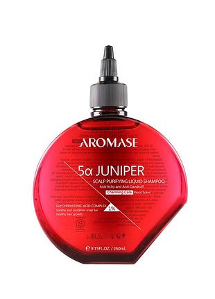 Жидкий пре-шампунь для кожи головы aromase 5α juniper scalp purifying liquid shampoo charming care, 260 мл