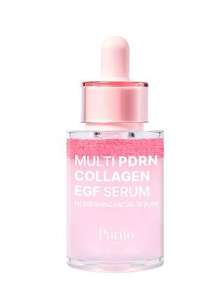 Сироватка для зволоження та пружного вигляду шкіри purito seoul multi pdrn collagen egf serum, 30 мл