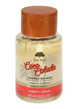 Міні-засіб гель для душу tree hut coco colada foaming gel wash, 97 мл