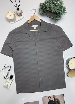 Чоловіча сорочка літня river island текстурна сорочка теніска