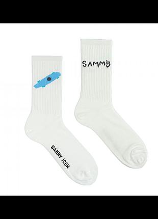 Высокие носки от бренда sammy icon хлопковые street