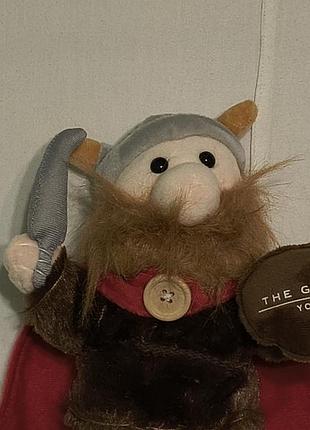Plush vicing - hotel the grand york - мягкая плюшевая винтажная редкая коллекционная игрушка -сувенир - викинг - 27 см