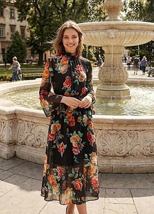 Сукня довга шифонова
