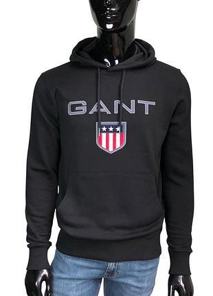 Худи gant мужская. hb - 1178. черный.