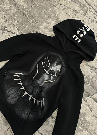 Кофта з капюшоном худі чорна пантера marvel
