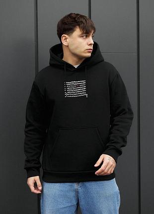 Молодежное худи черного цвета staff мечта fleece