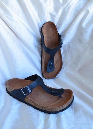 В'єтнамки чорні  birkenstock gizeh 38 розміру услітка 24,5см regular fit