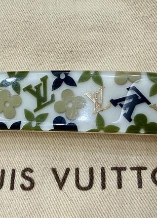 Вінтажна шпилька для волосся louis vuitton monogram inclusion barrette