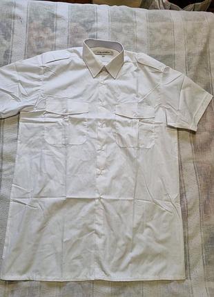 Стильна біла шведка сорочка alexandra р. xl-2xl комір 43