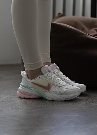 Nike v2k runtekk white pink mint
