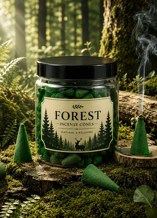 Благоухание-конусы "лесной бриз" - 35 шт 🌲