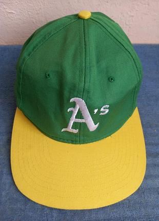Кепка бейсболка «окленд атлетикс» (oakland athletics) от винтажного бренда twins enterprise (boston, ma) vintage 1990/2000 лет