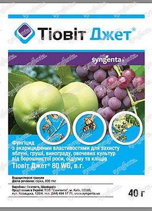 Фунгицид-акарицид тиовит джет 40 г
