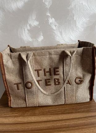 Зручна текстильна жіноча сумка the totebag