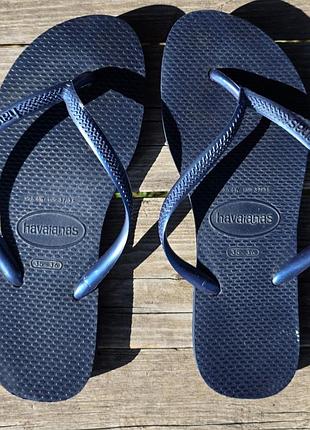 ​🩴 жіночі в’єтнамки havaianas slim (темно-синій металік)
​