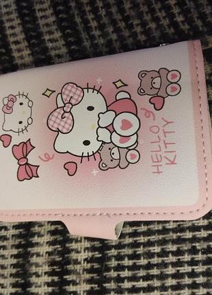 Розовая визитница картхолдер hello kitty