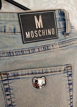Джинси moschino jeans (з ведмедиком) original)))