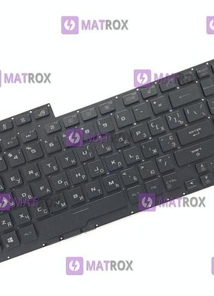 Оригинальная клавиатура для ноутбука asus rog strix scar g731gw, g731gv, g732g series, ukr, full rgb-подсветка