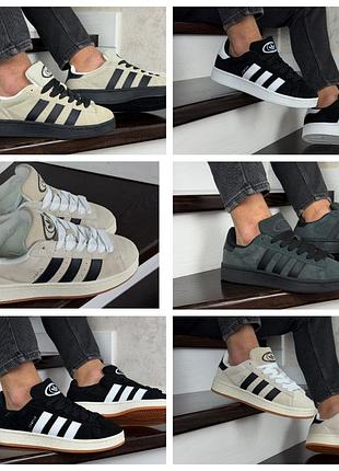 Adidas campus. кроссовки зимние, 41-45 размер, унисекс, замша натуральная, мех искусственный