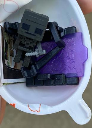 Підставка для телефону kinder joy minecraft skeleton (кіндер джой майнкрафт), скелетон з порталом