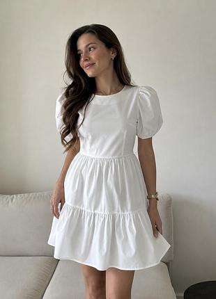 Біла сукня сарафан