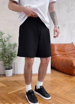 Шорты pull bear текстурированные 19602 black