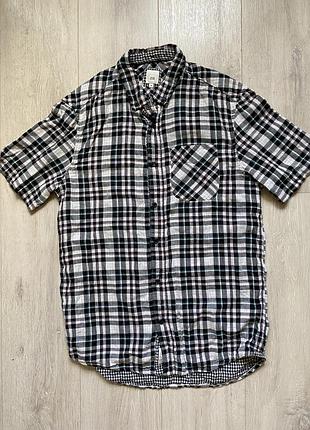 Чоловіча сорочка, бавовна, у клітинку, розмір м, river island