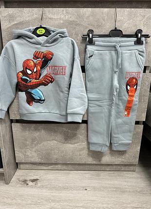 Костюм на хлопчика, утеплений на флісі людина павук primark