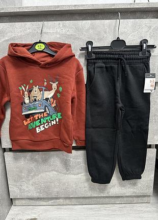 Костюм на хлопчика утеплений на флісі primark
