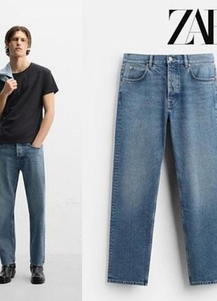 Джинсы zara прямые 19390 blue w38