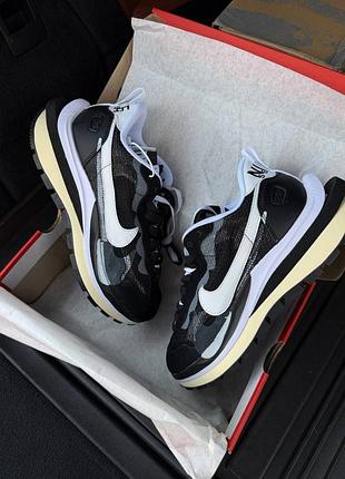 Кроссовки nike sacai vaporwaffle black