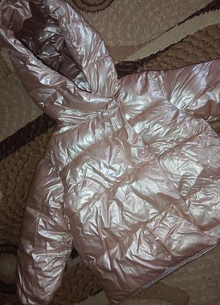 Куртка деми, красивого бронзового цвета, zara, размер 3-4 года, по бирке 104см.