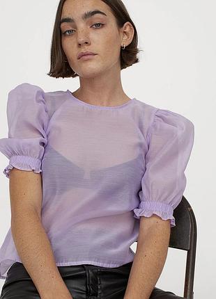 Блуза прозора h&m