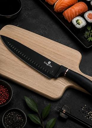 Кухарський ніж santoku berlinger haus black rose