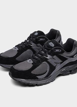 Оригинальн! сша! мужские кроссовки new balance 2002r black/grey m2002rbl в новом состоянии