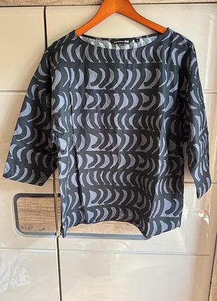 Котонова блуза marimekko &  uniqlo