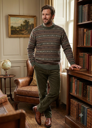 Шерстяной свитер в стиле fair isle,