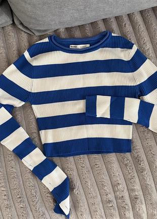 Кофта в рубчик з полосками pull&bear