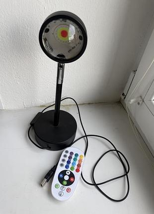 Проекційна лампа sunset lamp