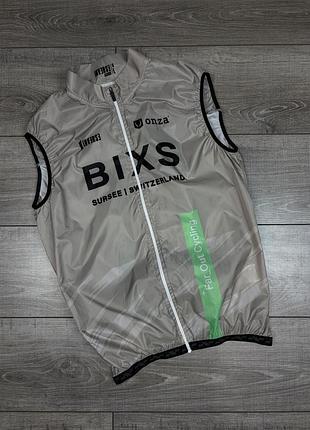 Фірмовий велосипедний біговий жилет bixs far_out cycling team
