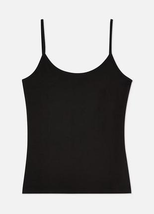 Черная хлопковая майка с топом сток новая primark м и л