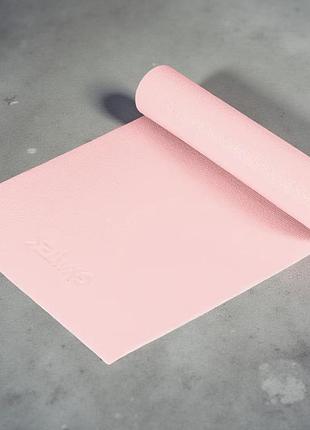 Коврик для фитнеса и йоги gymtek 0,5 см розовый нескользящий легкий и комфортный